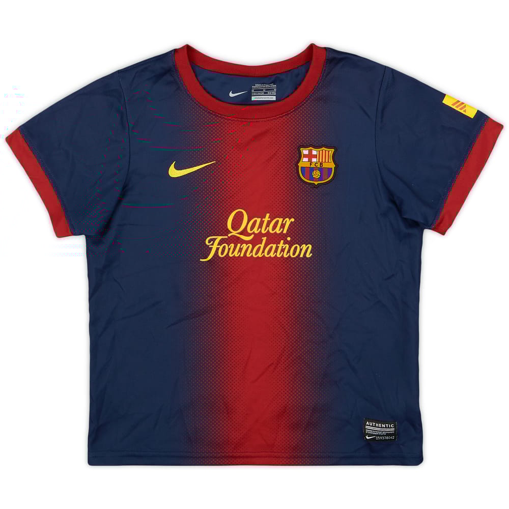 2012-13 Barcelona Home Shirt - 9/10 - (5-6 Years)