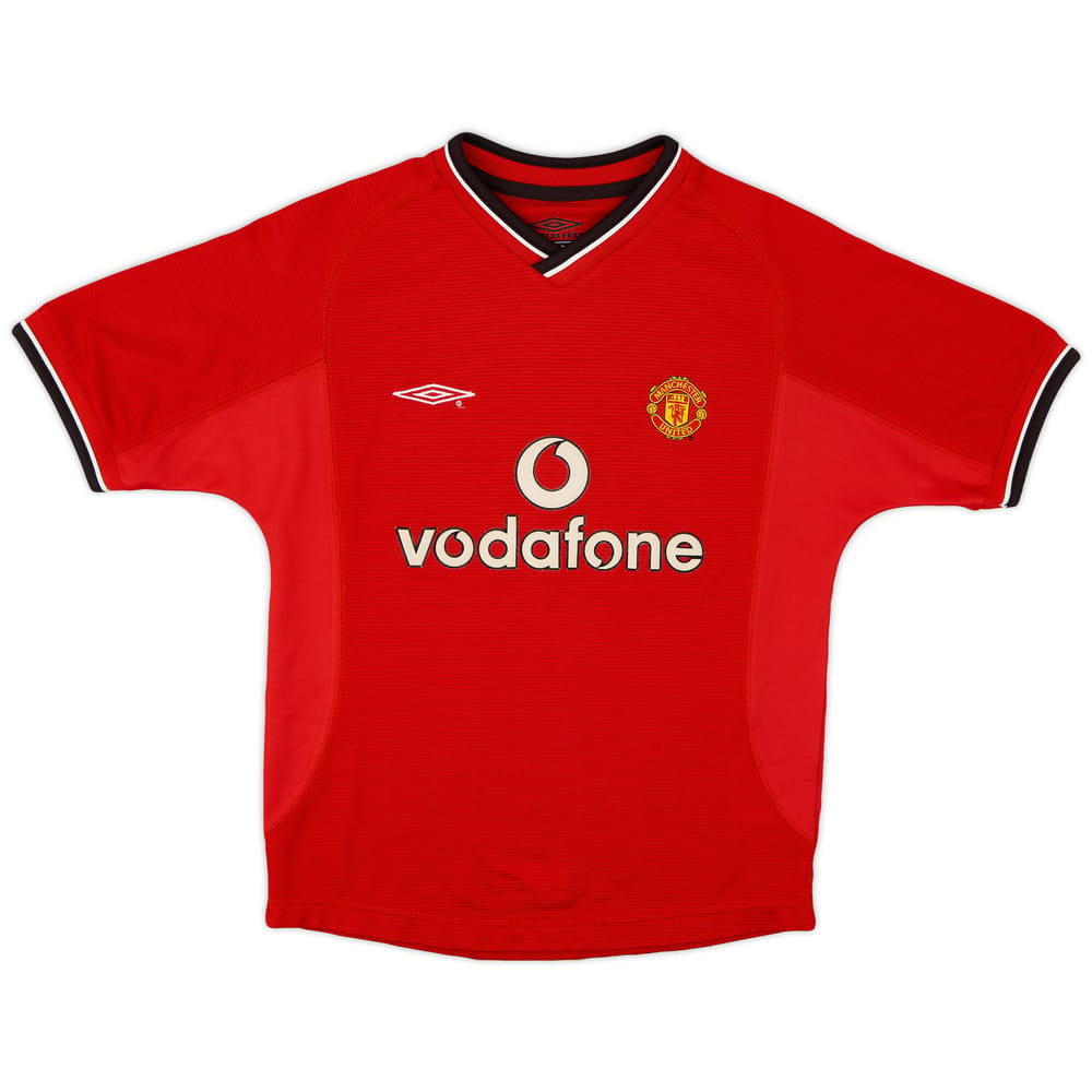 2000-02 Manchester United Home Shirt - 8/10 - (S.Boys)