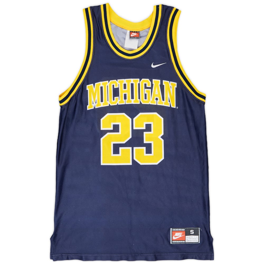 1994-98 Michigan Wolverines Taylor #23 Nike Away Jersey - 9/10 - (S)