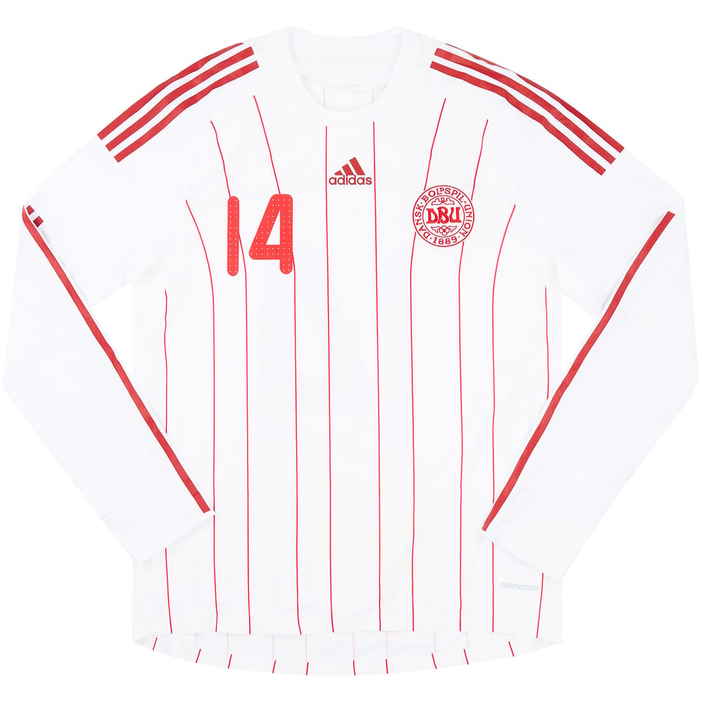 2008-10 Denmark Match Issue Away L/S Shirt #14