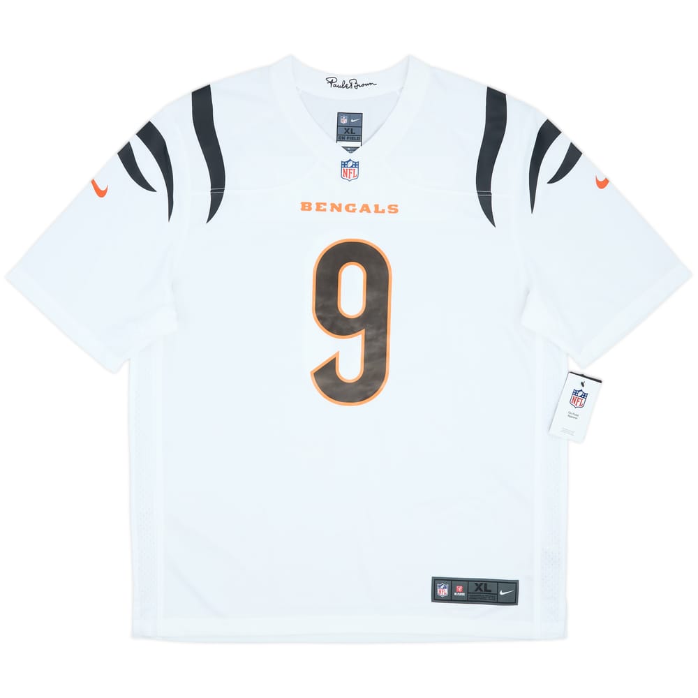 2021-25 Cincinnati Bengals Burrow #9 Nike Game Away Jersey (XL)