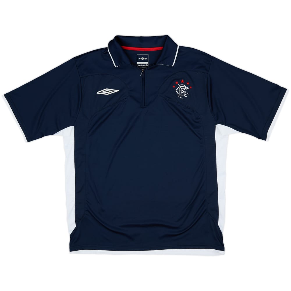 2007-08 Rangers Umbro 1/4 Zip Polo Shirt - 6/10 - (L)
