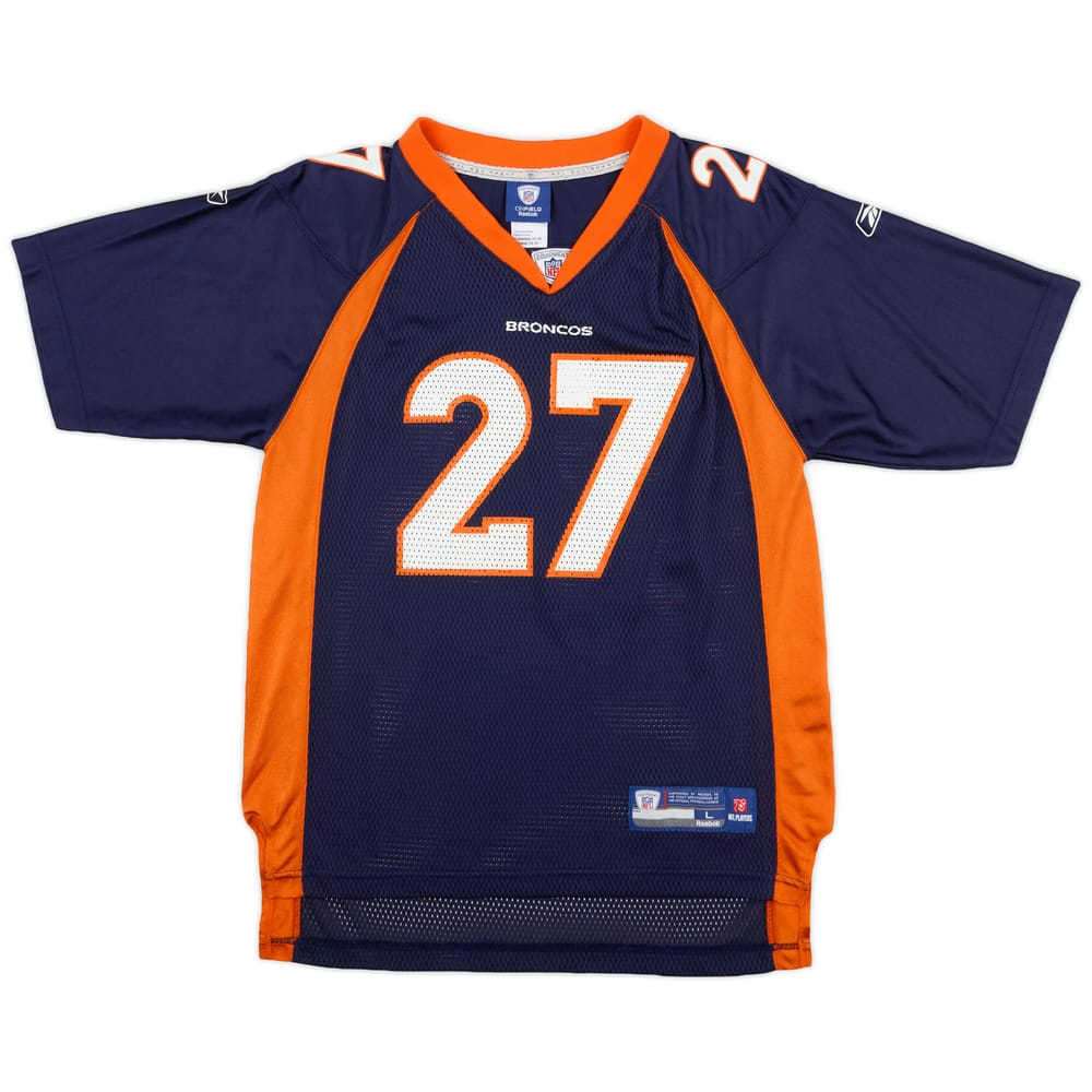 2009-11 Denver Broncos Moreno #27 Reebok On Field Home Jersey (Excellent) L.Kids