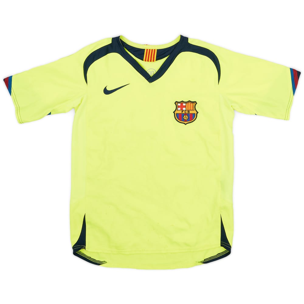 2005-06 Barcelona Away Shirt - 5/10 - (S.Boys)