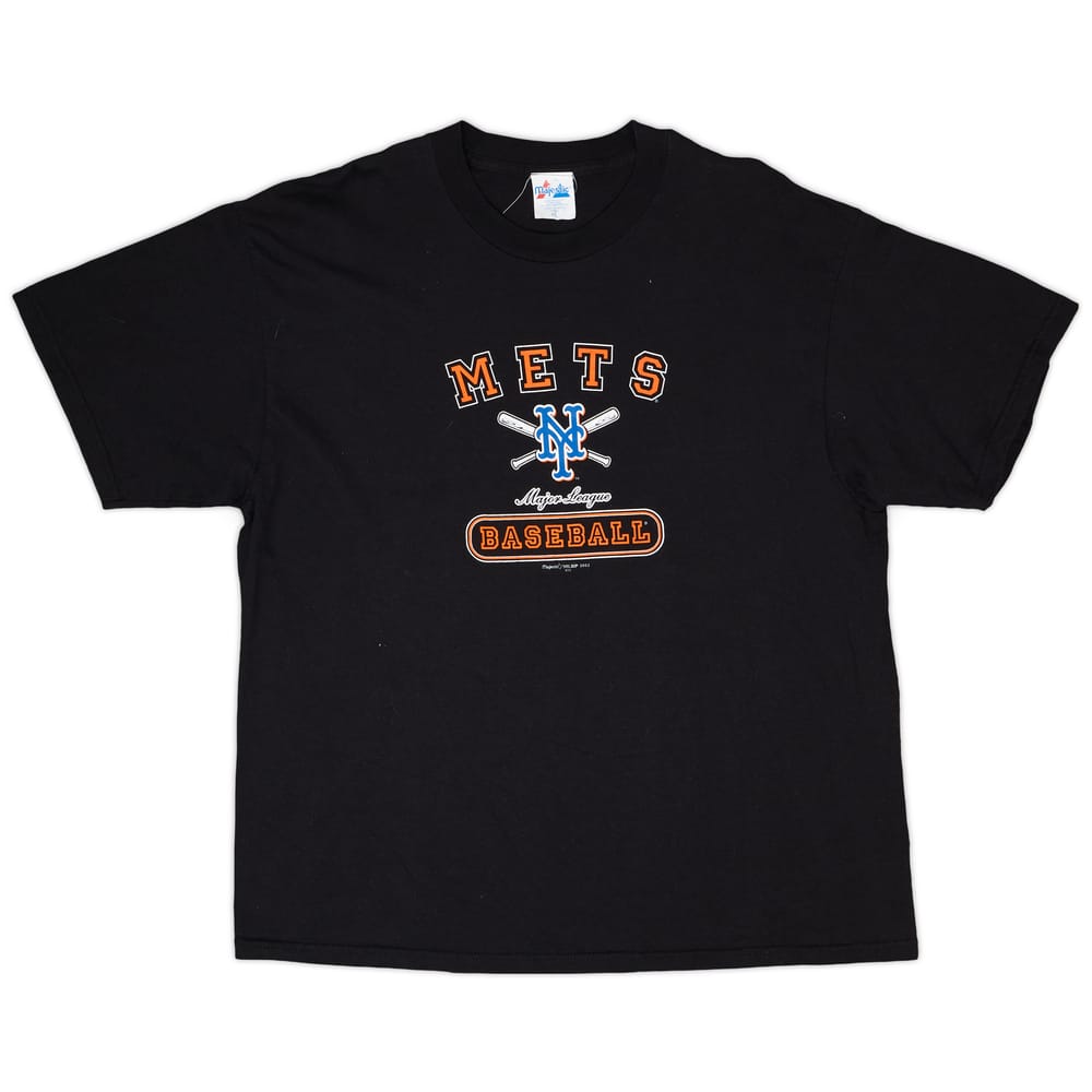 2002 New York Mets Majestic Graphic Tee - 8/10 - (XL)