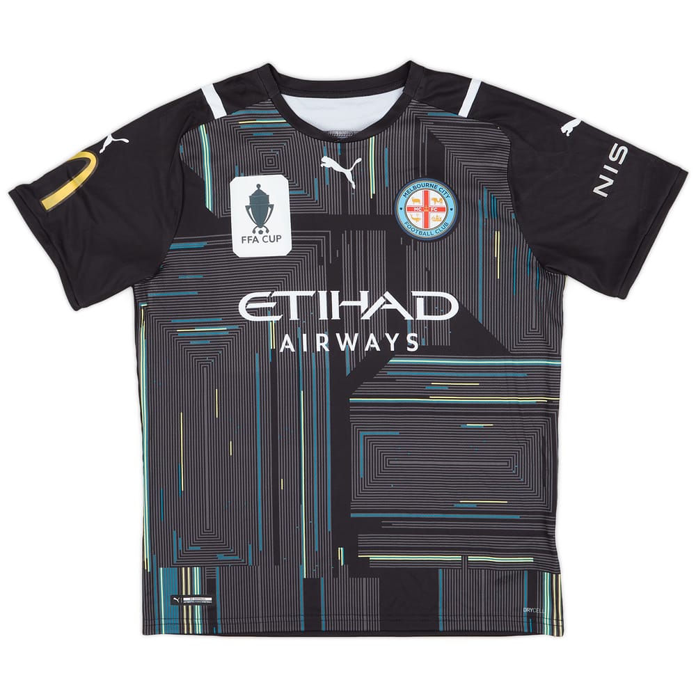 2021-22 Melbourne City Player Issue FFA Cup GK Shirt #30 - 8/10 - (L)