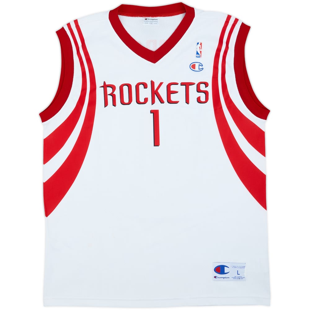 2004-10 Houston Rockets McGrady #1 Champion Home Jersey - 7/10 - (L)