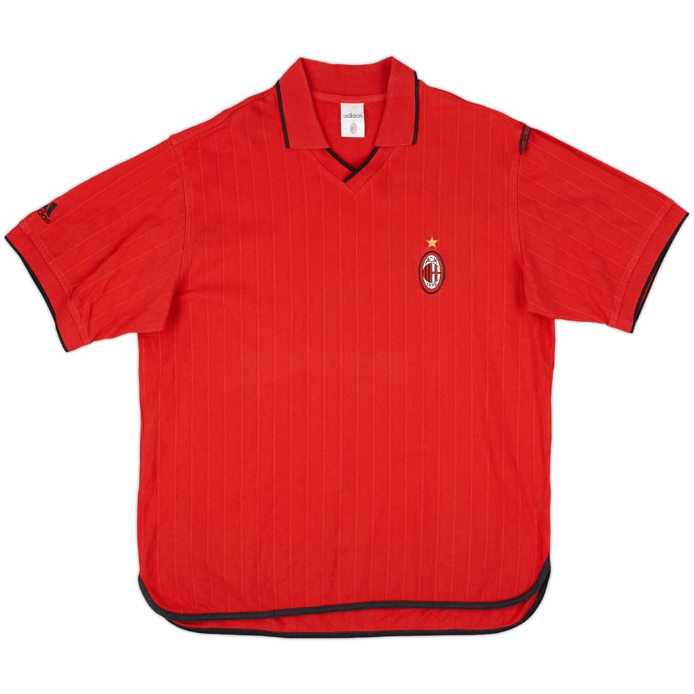 2001-02 AC Milan adidas Training Shirt - 8/10 - (L)
