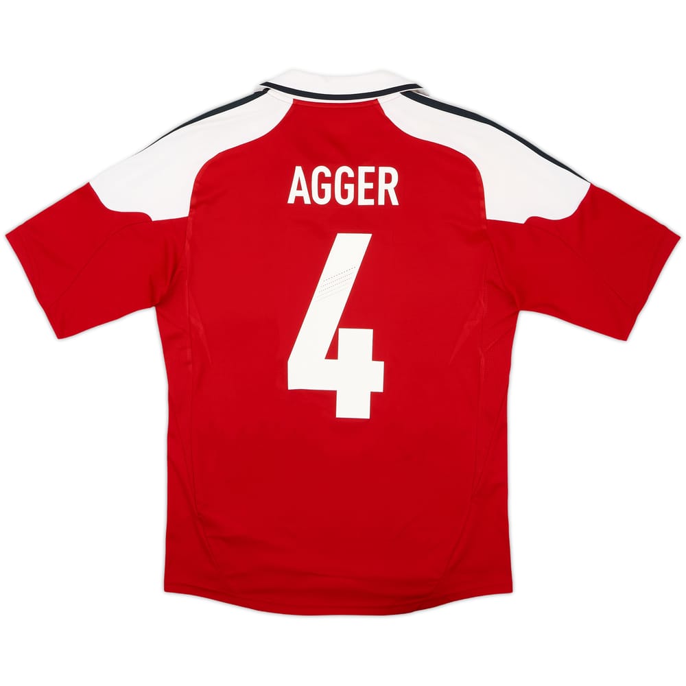 2012-13 Denmark Home Shirt Agger #4 - 6/10 - (S)