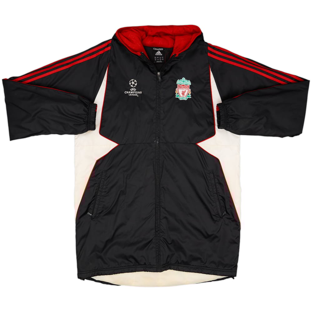 2007-08 Liverpool adidas CL Padded Bench Coat - 6/10 - (L)