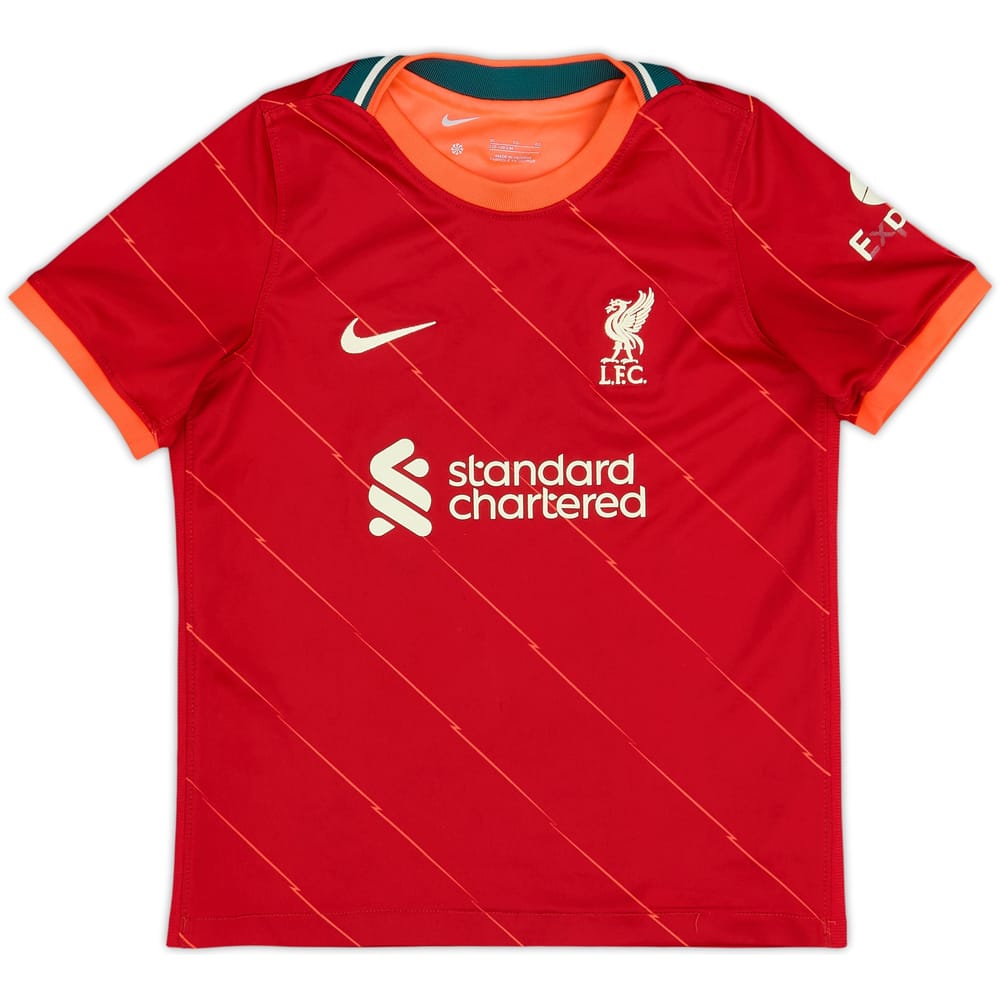 2021-22 Liverpool Home Shirt - 6/10 - (7-8 Years)