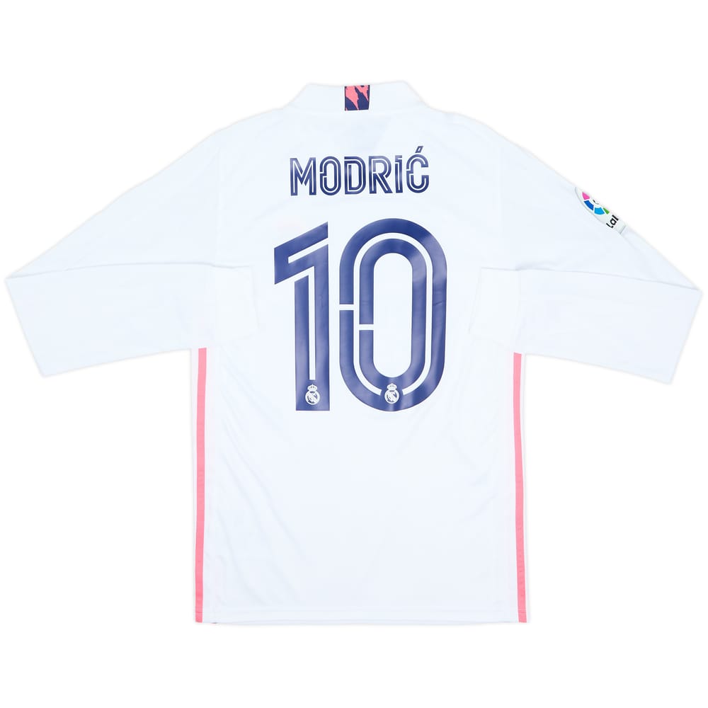 2020-21 Real Madrid Home L/S Shirt Modric #10 (XS)