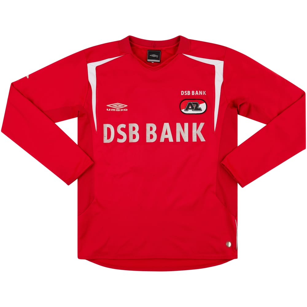 2005-06 AZ Alkmaar Home L/S Shirt #2 - 7/10 - (S)