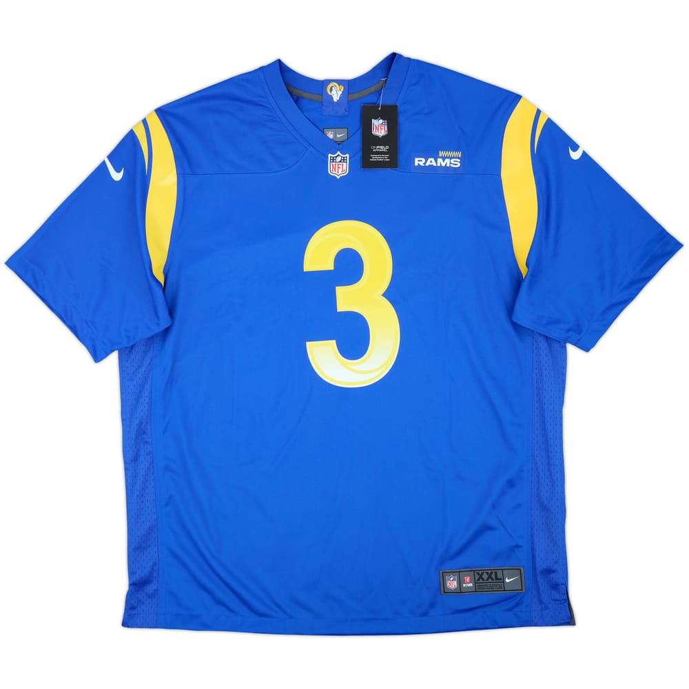 2021 LA Rams Beckham Jr #3 Nike Game Home Jersey (XXL)