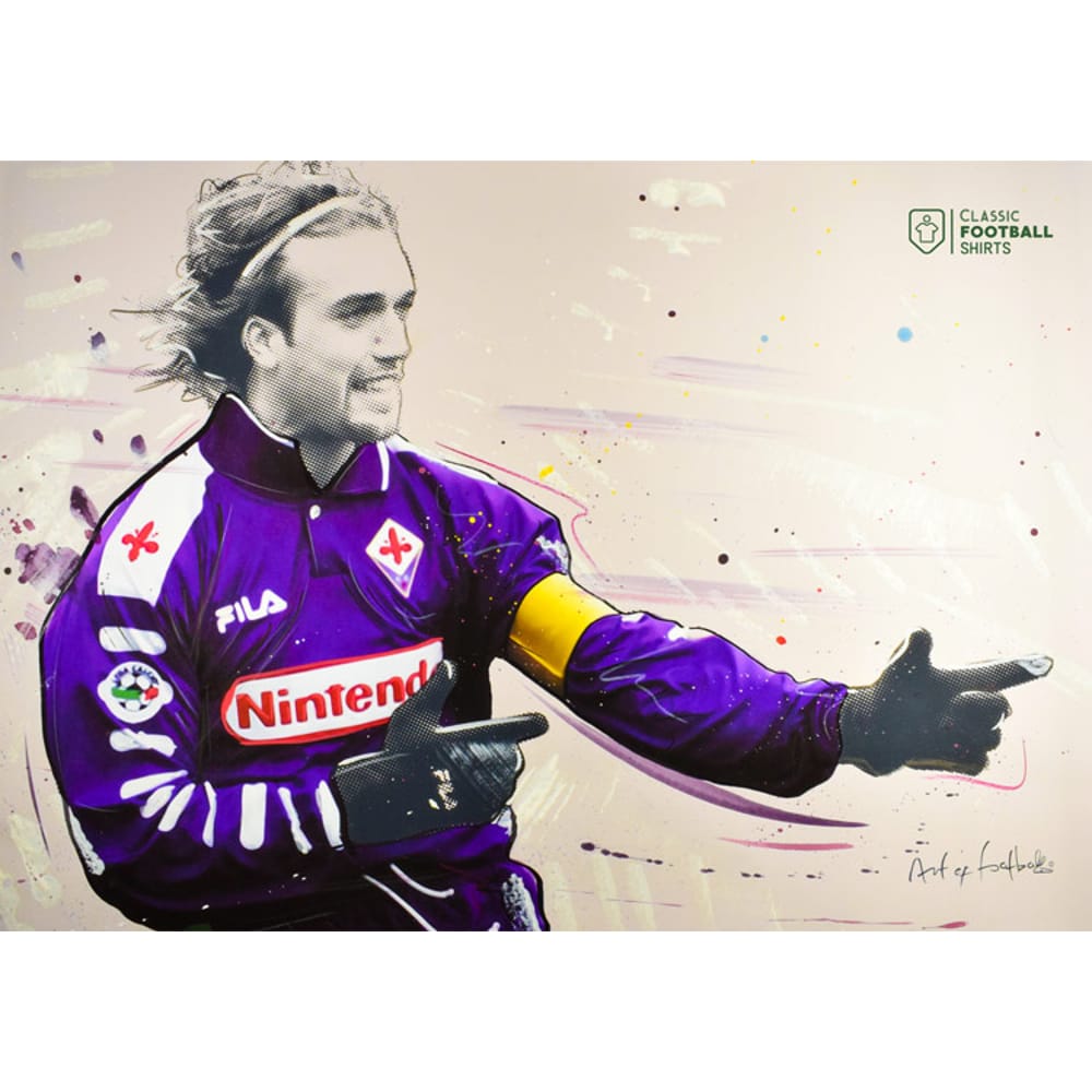 1998-99 Fiorentina Batistuta CFS x AoF A3 Print/Poster