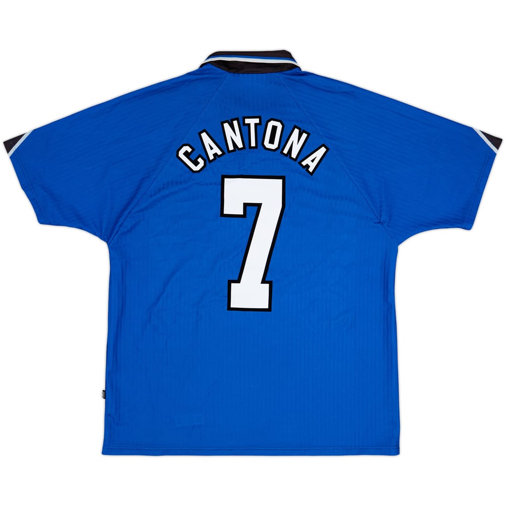 1996-98 Manchester United Third Shirt Cantona #7 - 8/10 - (XL)
