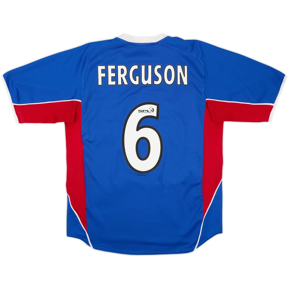 2001-02 Rangers Home Shirt Ferguson #6