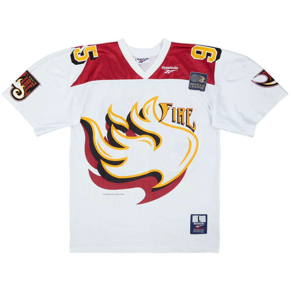 1995 Rhein Fire #95 Reebok Away Jersey - 4/10 - (L)