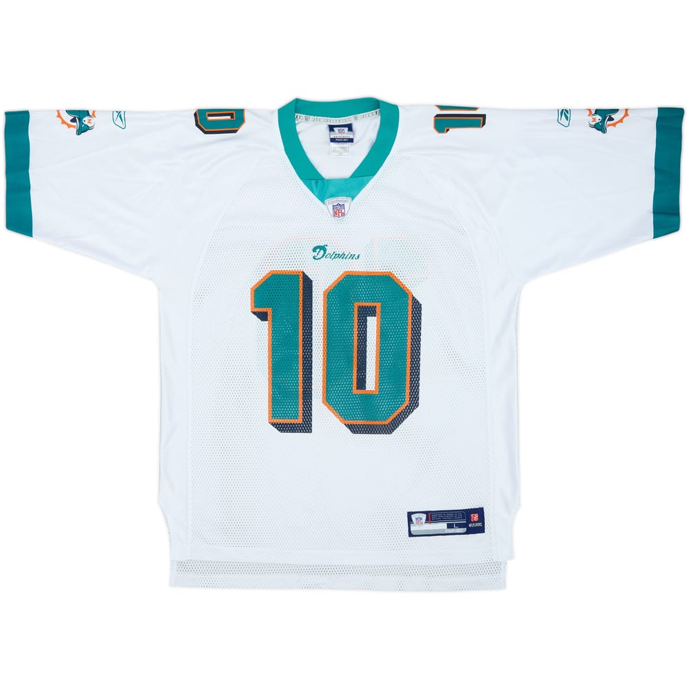2008 Miami Dolphins Pennington #10 Reebok On Field Away Jersey - 8/10 - (L)