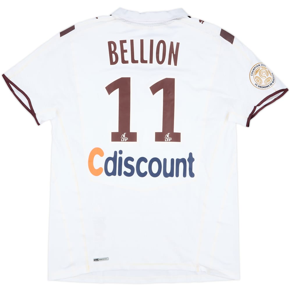 2009-10 Bordeaux Match Issue Away Shirt Bellion #11