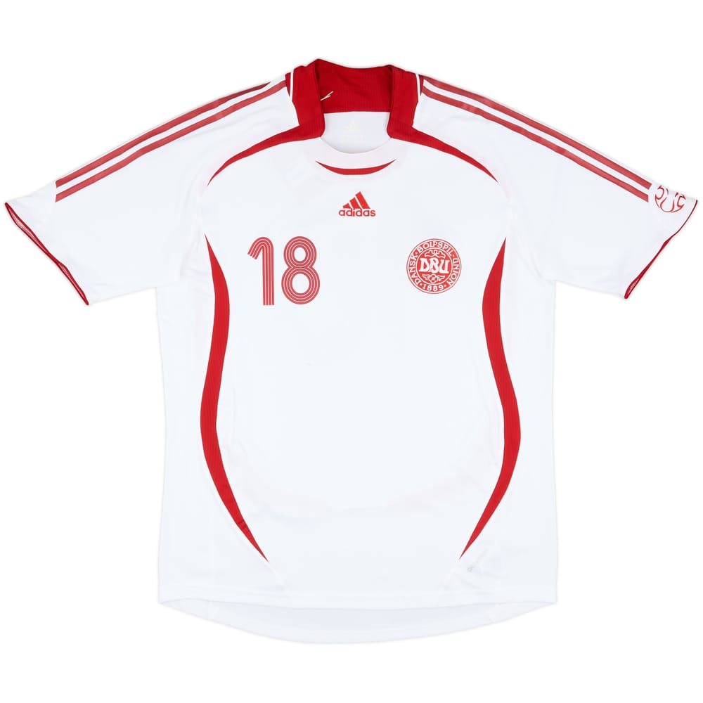 2008-10 Denmark Match Issue Home Shirt #18