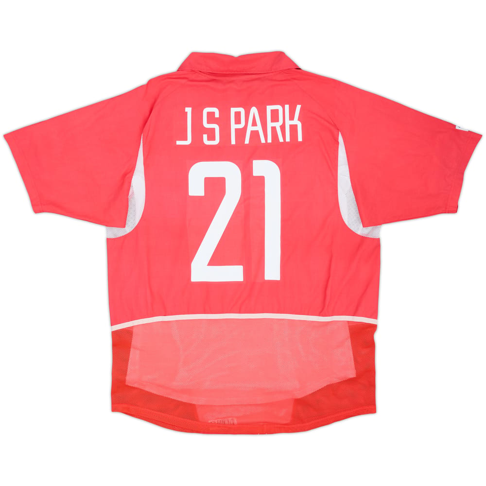 2002-03 South Korea Player Issue Home Shirt J.S.Park #21