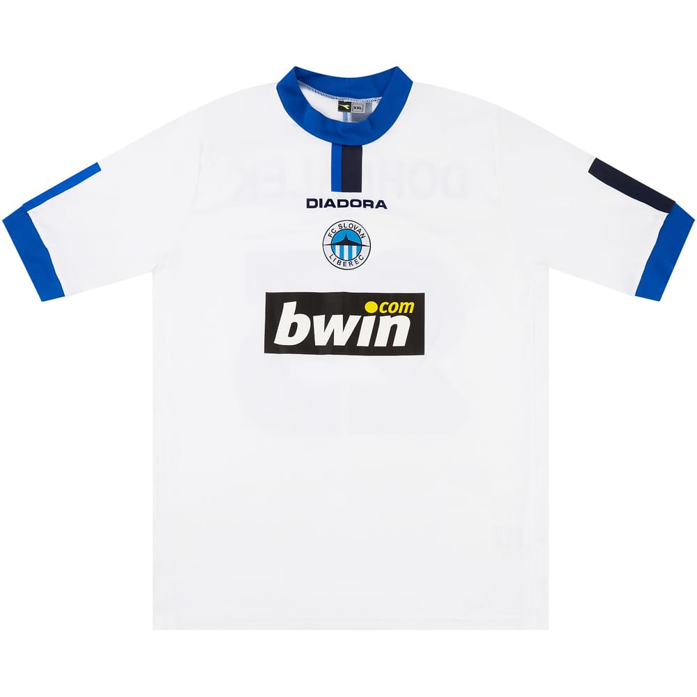 2006-07 Slovan Liberec Match Issue European Home Shirt Dohnálek #25