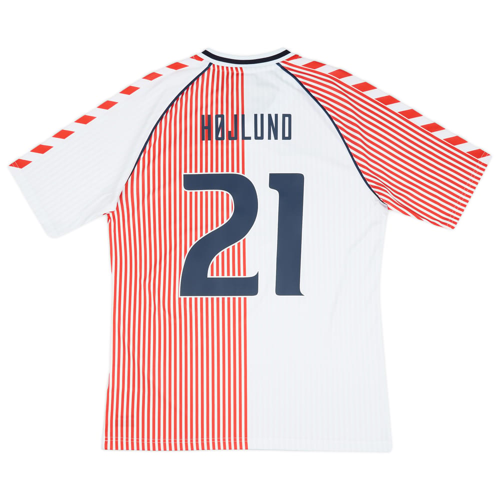 2023 Denmark Hummel 'DBU 86' Reissue Away Shirt Hojlund #21