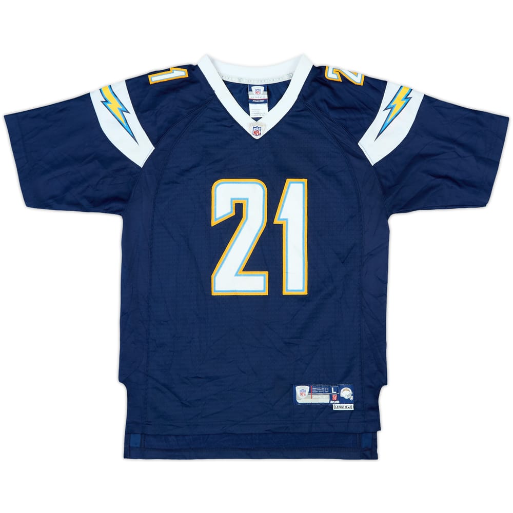 2007 San Diego Chargers Tomlinson #21 Reebok Premier Home Jersey - 6/10 - (L.Boys)