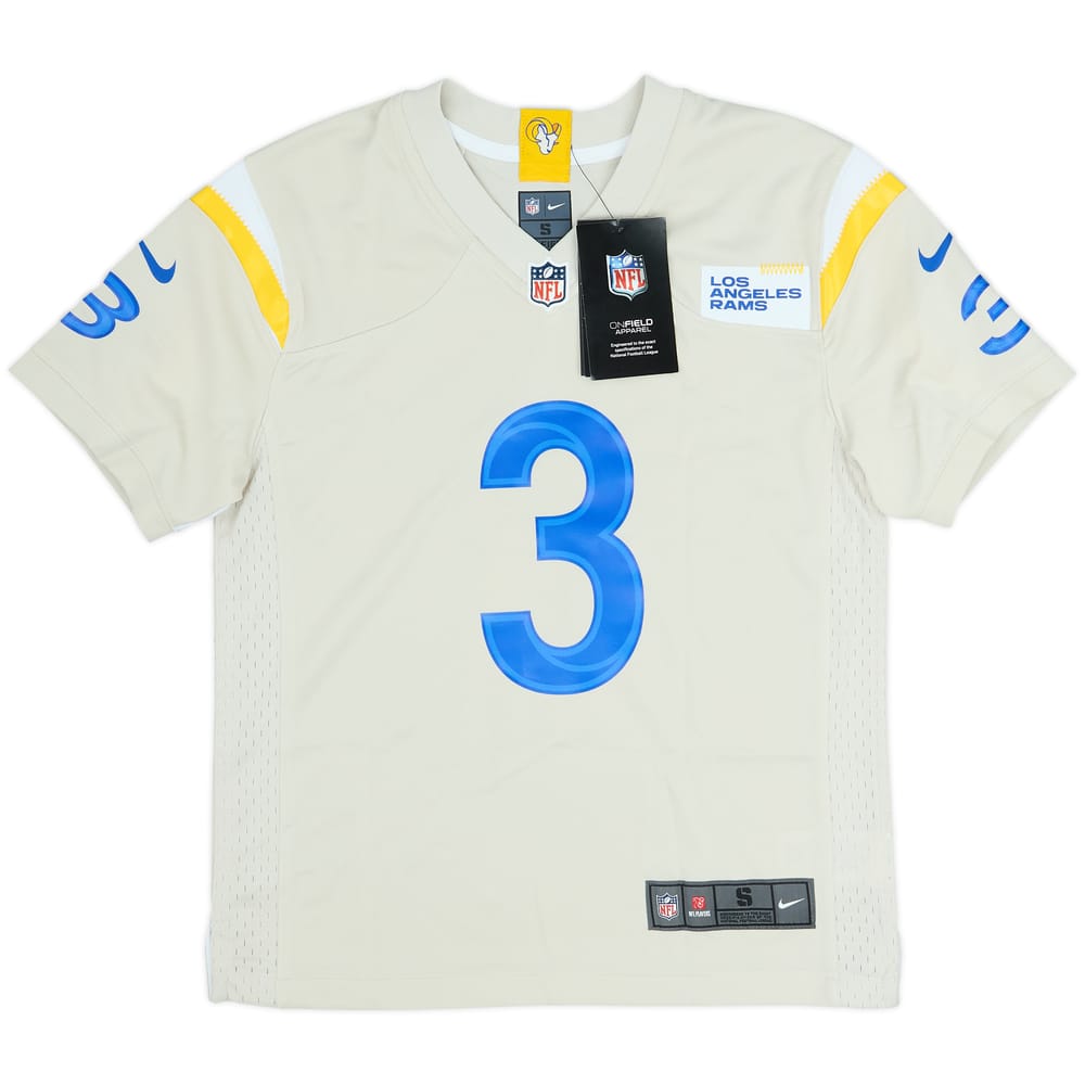 2021 LA Rams Beckham Jr #3 Nike Game Alternate Jersey (S.Boys)