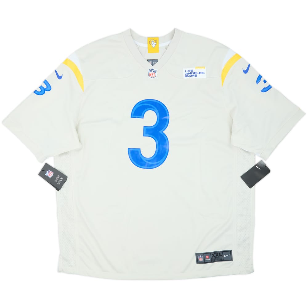 2021 LA Rams Beckham Jr #3 Nike Game Alternate Jersey (XXL)
