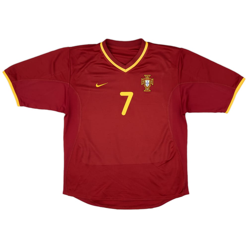 2000-02 Portugal Home Shirt Figo #7 - 8/10 - (M)