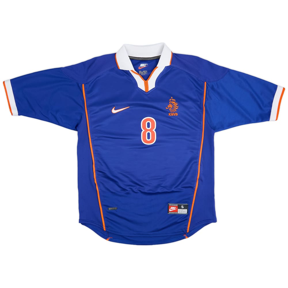 1998-00 Netherlands Away Shirt Bergkamp #8 - 7/10 - (S)