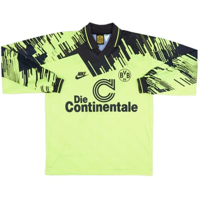 1993-94 Borussia Dortmund Home L/S Shirt - 8/10 - (L)