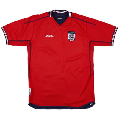2002-04 England Away Shirt - 7/10 - (15-16 Years)