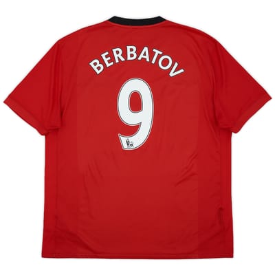 2009-10 Manchester United Home Shirt Berbatov #9 - 6/10 - (S)