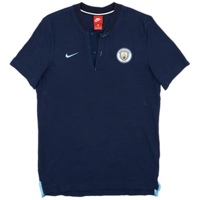 2017-18 Manchester City Nike Polo Shirt - 9/10 - (M)