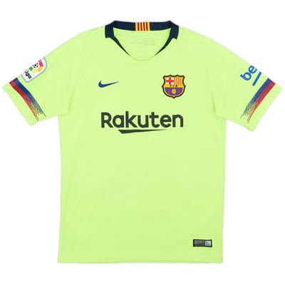2018-19 Barcelona Away Shirt - 8/10 - (12-13 Years)