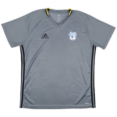2015-16 Cardiff City adidas Training Shirt - 9/10 - (XL)