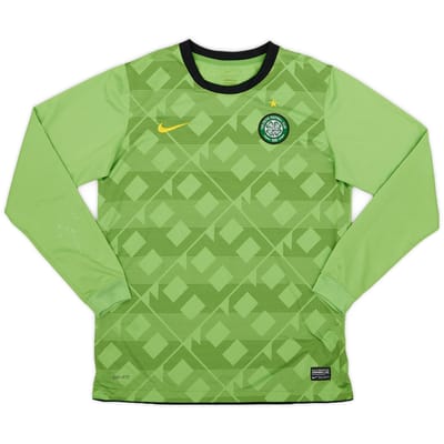 2010-11 Celtic Away L/S Shirt - 8/10 - (13-15 Years)