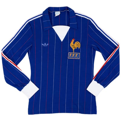 1980-82 France Home L/S Shirt - 8/10 - (12-13 Years)