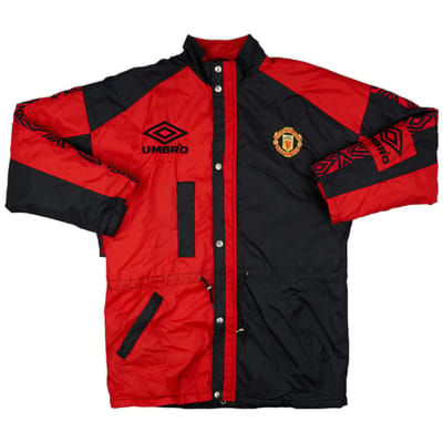 1995-97 Manchester United Umbro Padded Bench Coat - 9/10 - (M)
