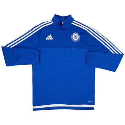 2015-16 Chelsea adidas 1/4 Zip Training Top - 9/10 - (S)