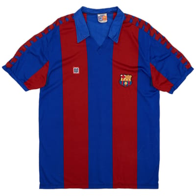 1984-89 Barcelona Home Shirt - 8/10 - (XL)