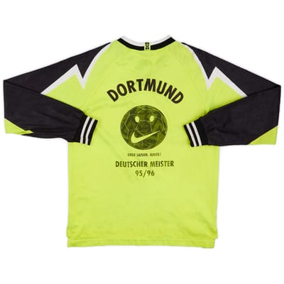 1995-96 Borussia Dortmund 'Deutscher Meister' Home - 6/10 - (15-16 Years)