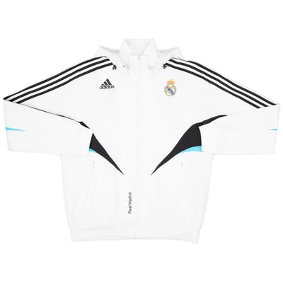 2008-09 Real Madrid adidas Hooded Track Jacket - 8/10 - (XL)