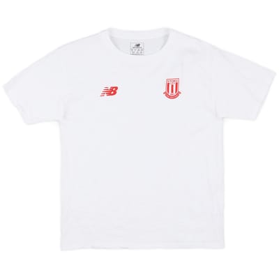 2015-16 Stoke City New Balance Cotton Tee - 8/10 - (14-15 Years)