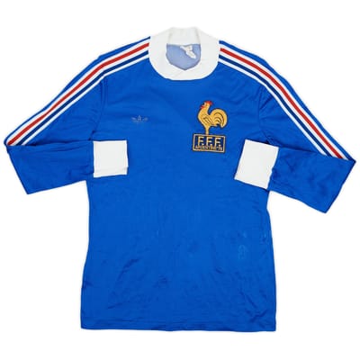 1978-80 France World Cup Home L/S Shirt - 7/10 - (M)