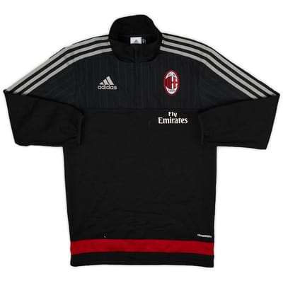 2015-16 AC Milan adidas 1/4 Zip Track Jacket - 7/10 - (XS)