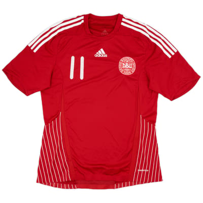 2007-10 Denmark Player Issue Home Shirt #11 - 8/10 - (L)